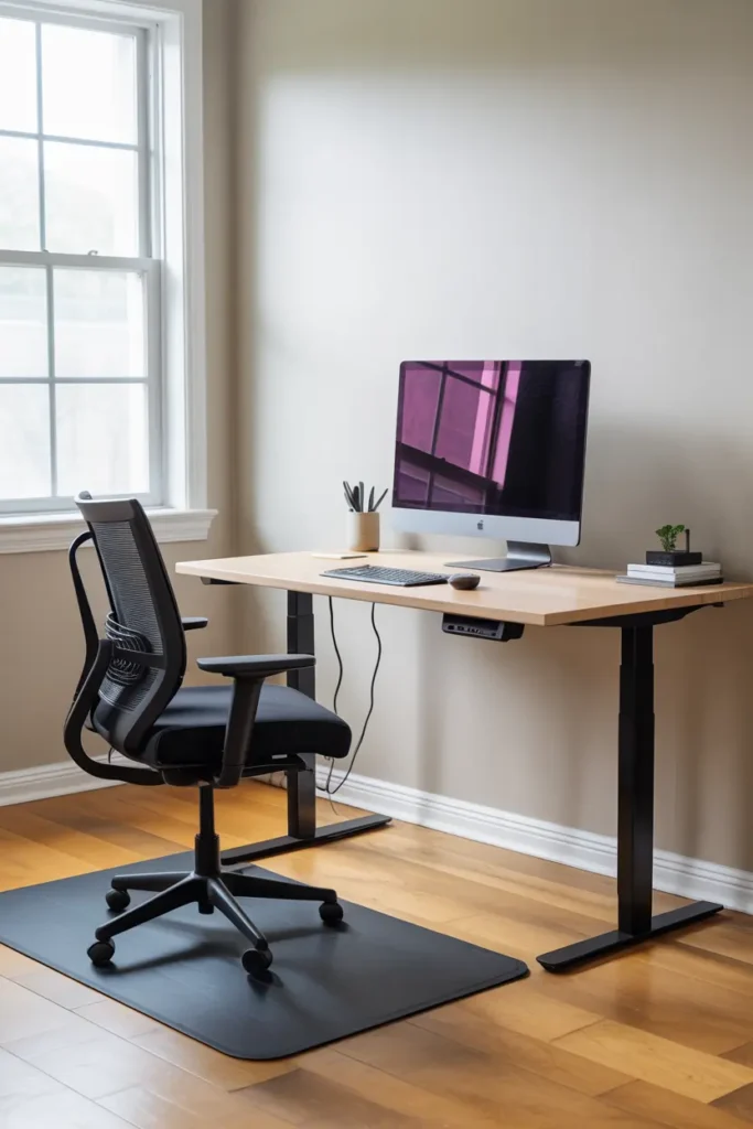 7. Standing Desk Setup for Ergonomic Comfort