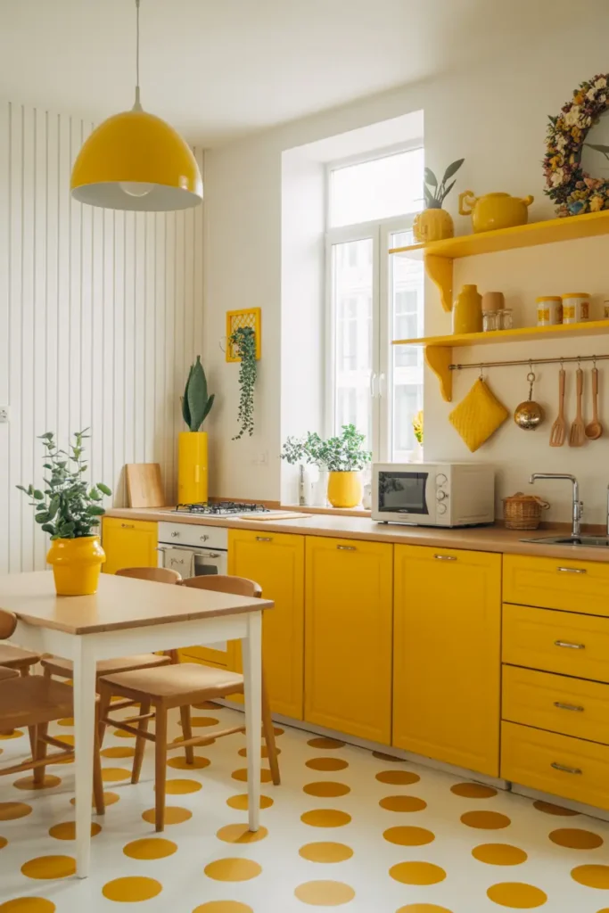 8. Mustard Yellow Kitchen Accessories and Decor