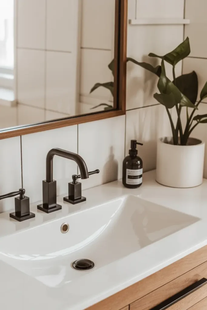8. Upgrade Faucets to Matte Black or Brass Fixtures