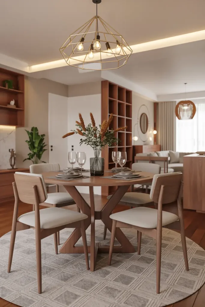 1. An Open Concept Dining Space with Modern Charm