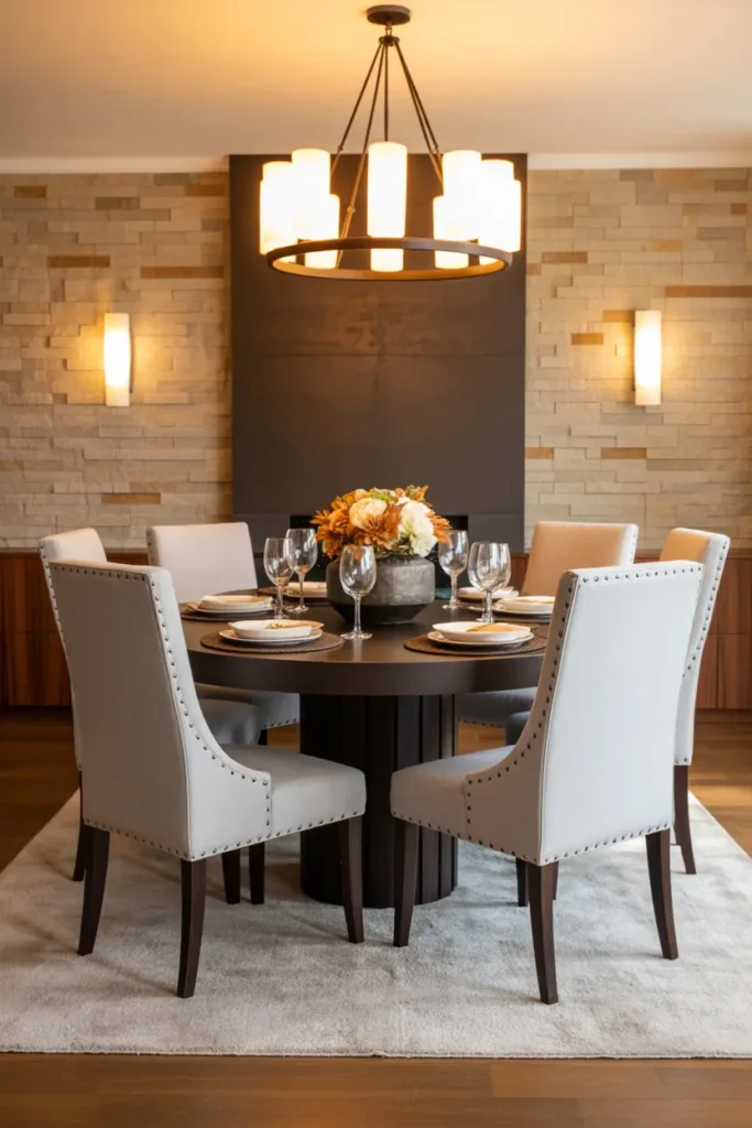 1. Elegant Open Plan Living and Dining with Warmth