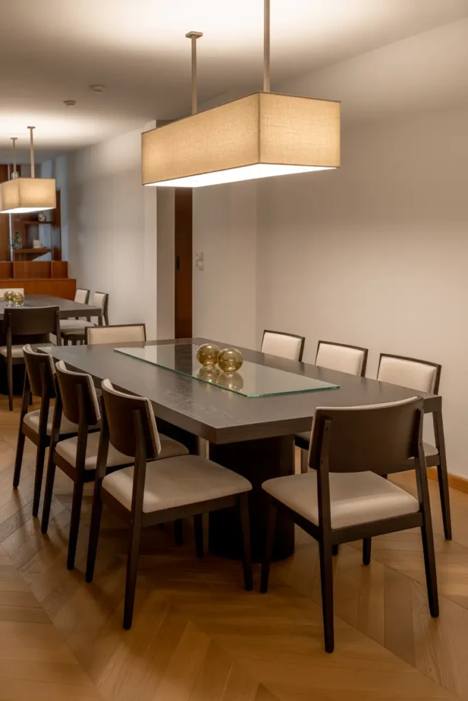 13. Cozy Breakfast Nook with Warm Wood and Modern Charm