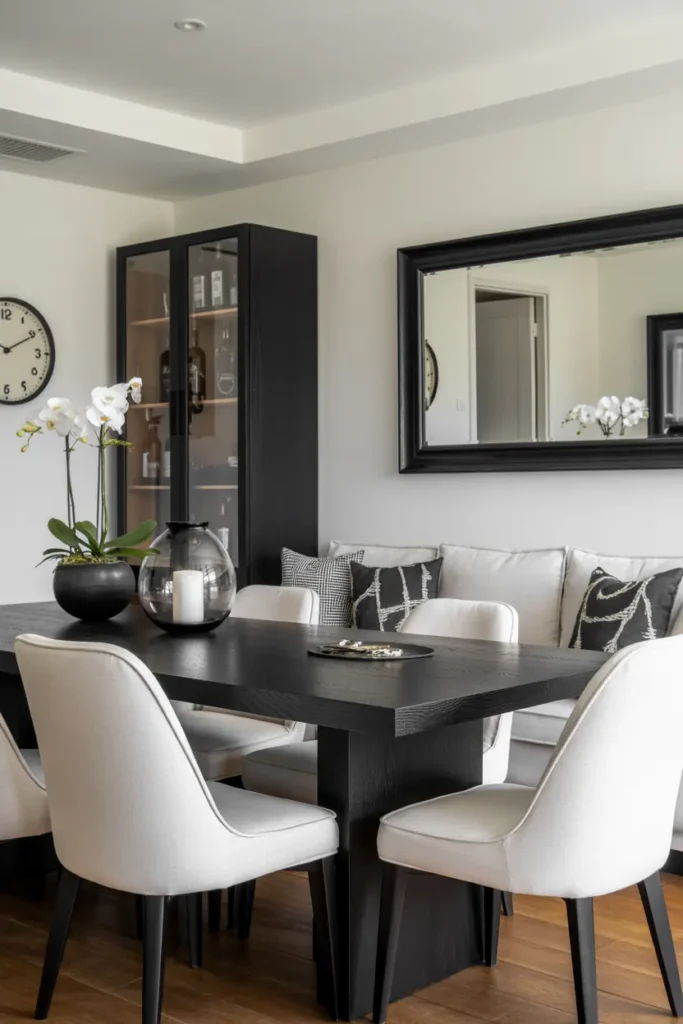 14. Cozy Breakfast Nook with Warm Wood and Modern Style