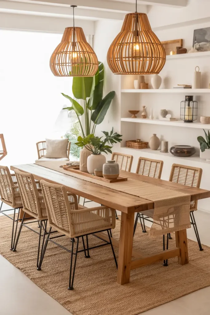 3. Bright Inviting Breakfast Nook with Modern Flair
