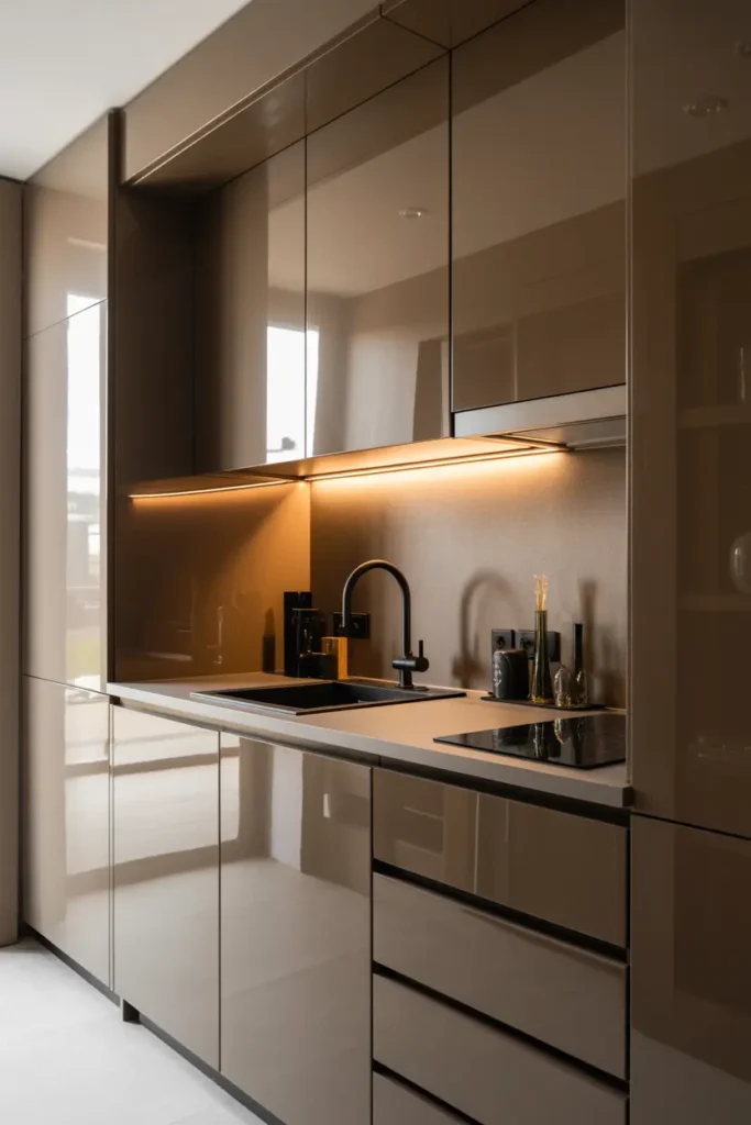 3. Modern Mini Kitchen Design for Compact Homes