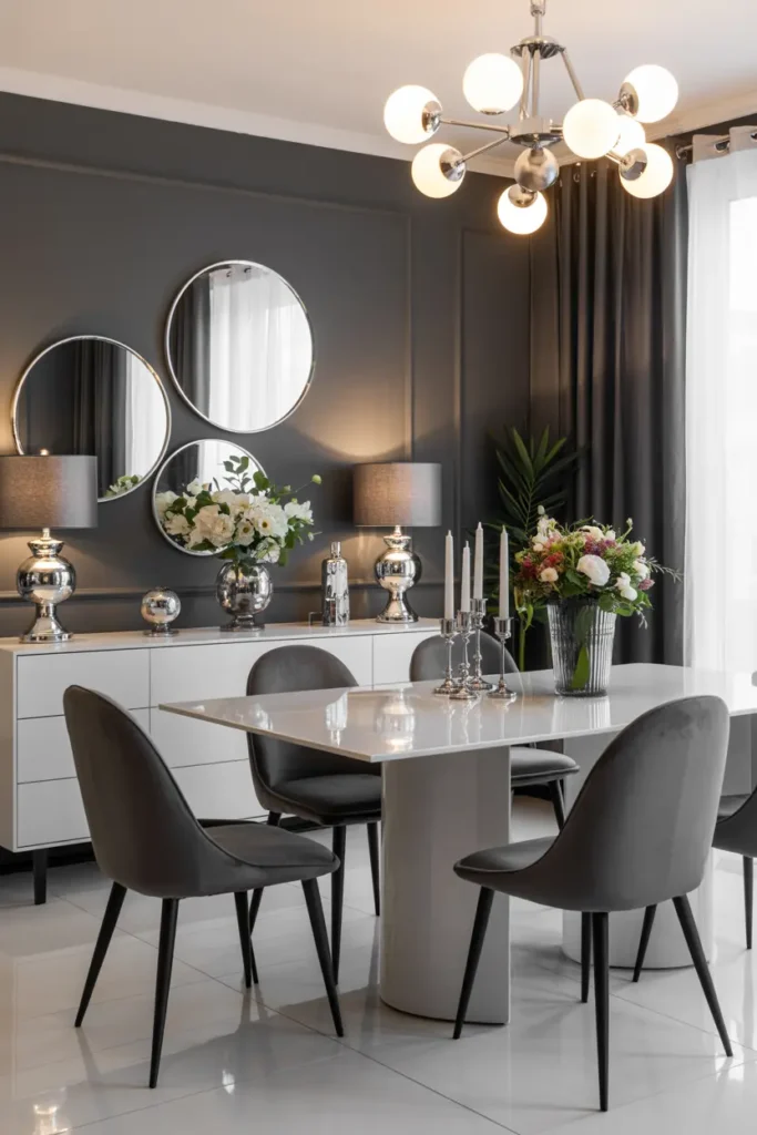 9. Charming Dining Nook with Fresh Style and Smart Storage