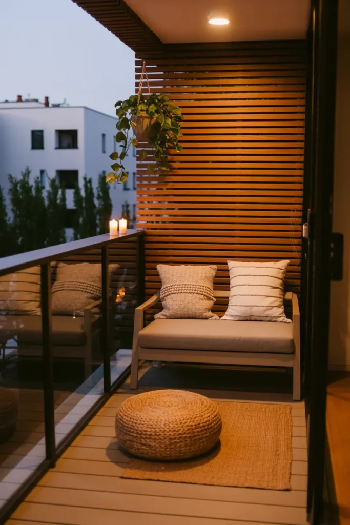 25 Dreamy Balcony Designs for Cozy Stylish Spaces 1 1. Cozy Balcony Retreat