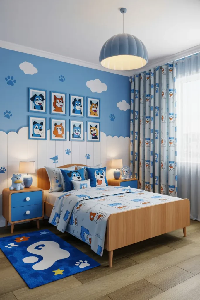 25 Magical Kids Bedroom Ideas for Fun and Cozy Spaces 19 10. Puppy Pals Bedroom