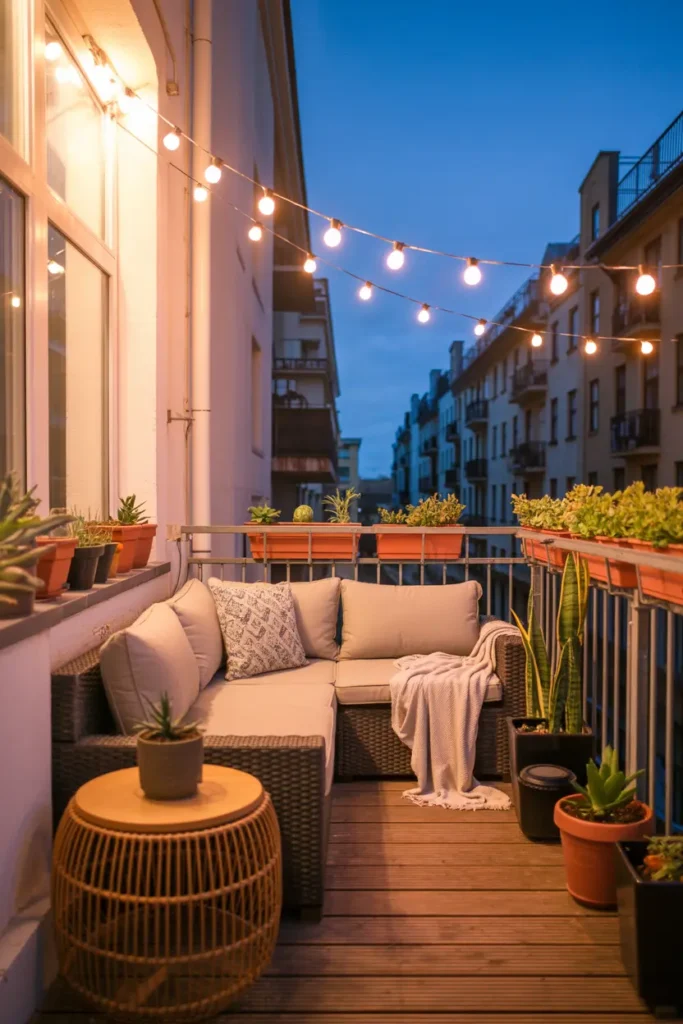 11. Nighttime Succulent Nook