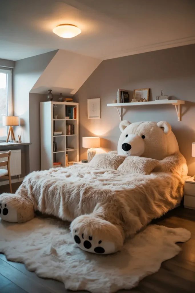 12. Cozy Polar Bear Bedroom