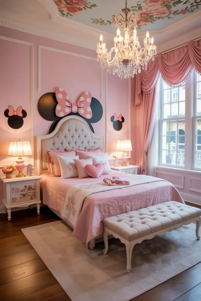 13. Minnie Mouse Floral Bedroom 1