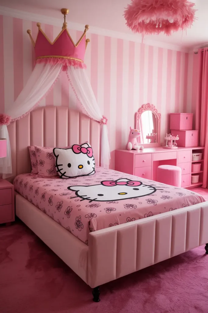 14. Hello Kitty Princess Bedroom