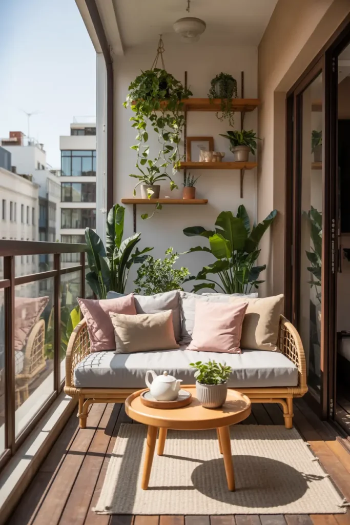 25 Dreamy Balcony Designs for Cozy Stylish Spaces 35 14. Lush Balcony Oasis