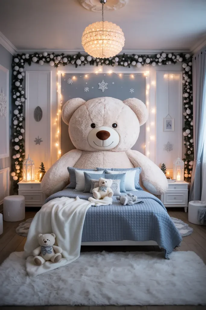 15. Teddy Bear Winter Wonderland Bedroom