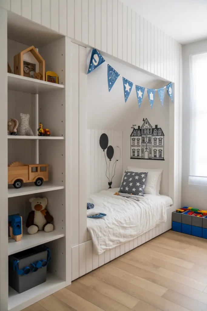 25 Magical Kids Bedroom Ideas for Fun and Cozy Spaces 43 18. Cozy Alcove Play Bedroom