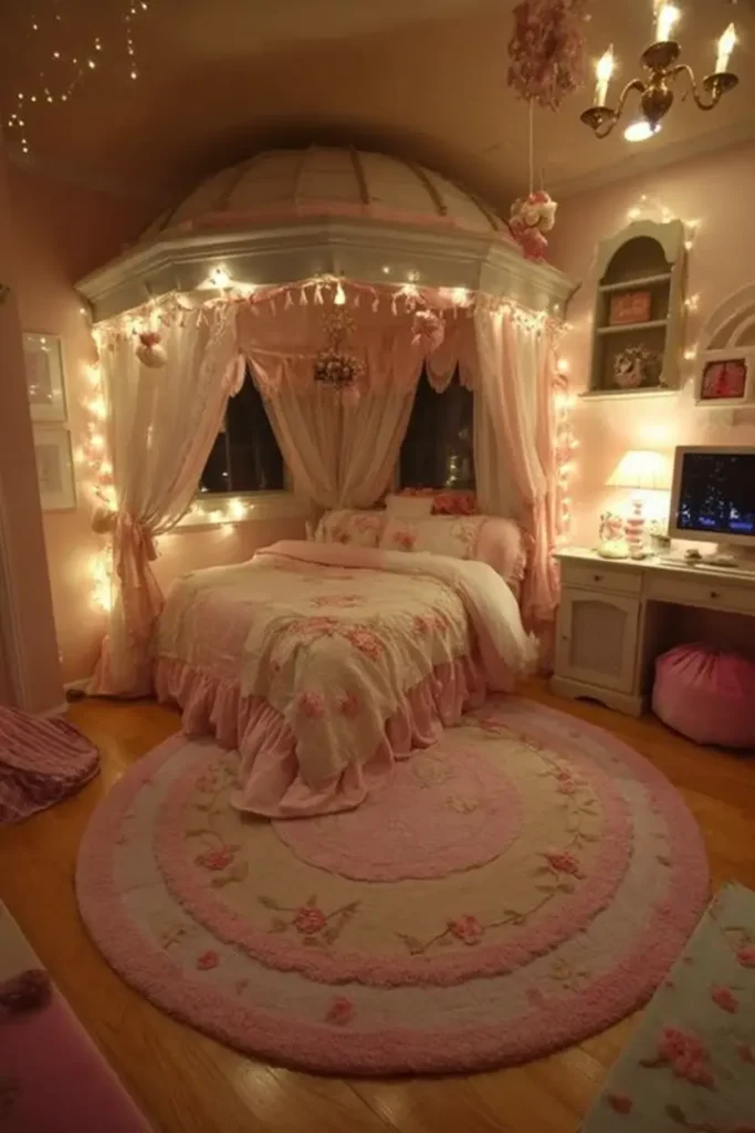 19. Romantic Princess Canopy Bedroom