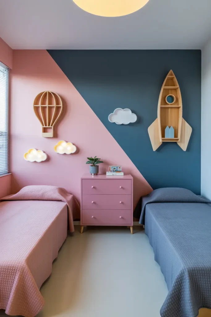 20. Pink and Blue Adventure Twin Room