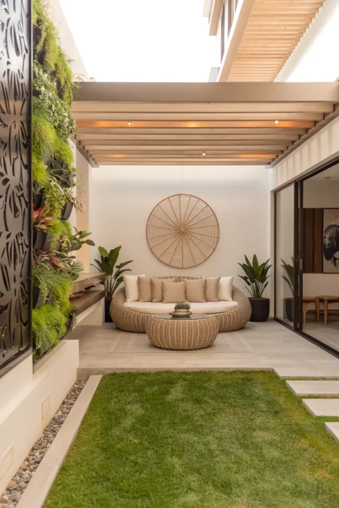 21. Wicker Garden Nook