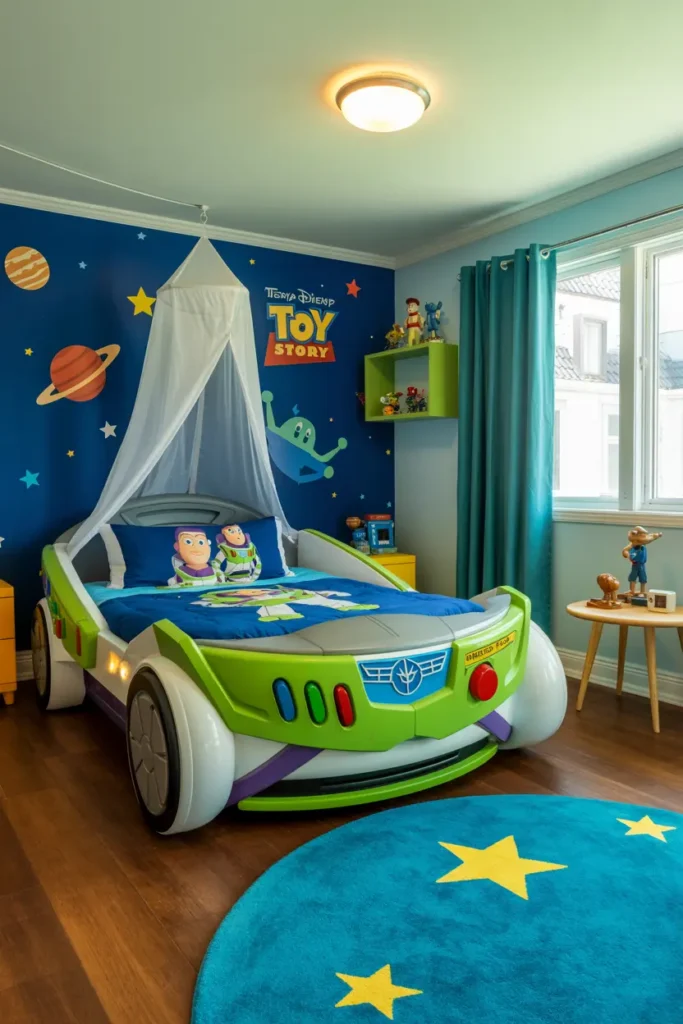 25 Magical Kids Bedroom Ideas for Fun and Cozy Spaces 59 22. Buzz Lightyear Space Bedroom