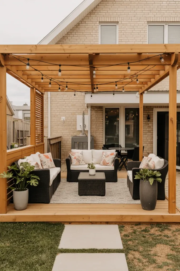 22. Pergola Patio Gathering