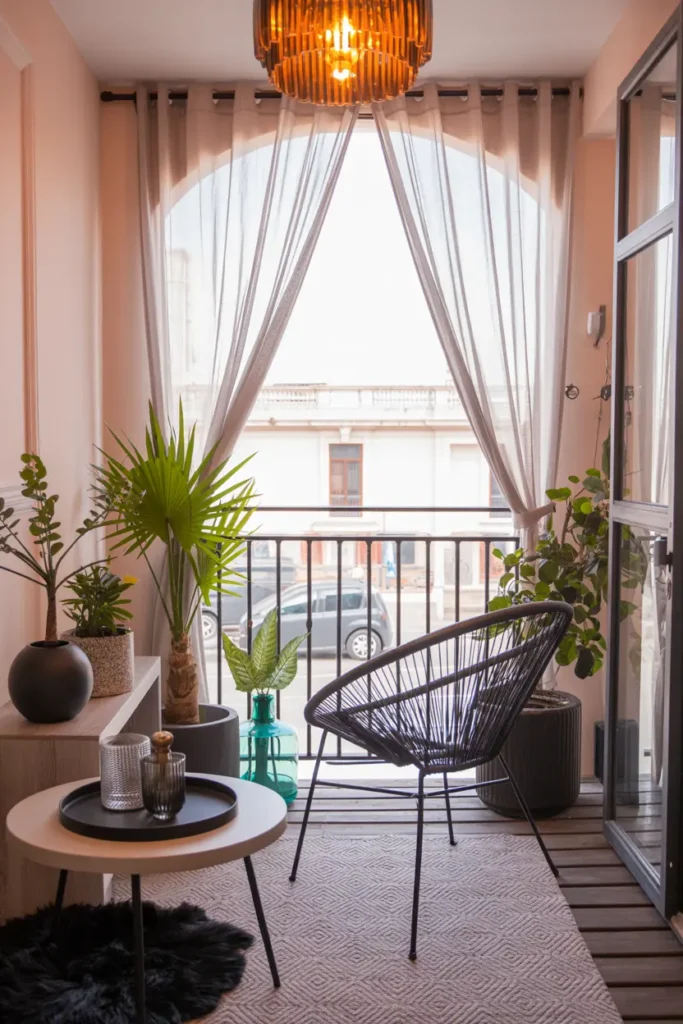 25 Dreamy Balcony Designs for Cozy Stylish Spaces 61 23. Frosty Morning Balcony Serenity