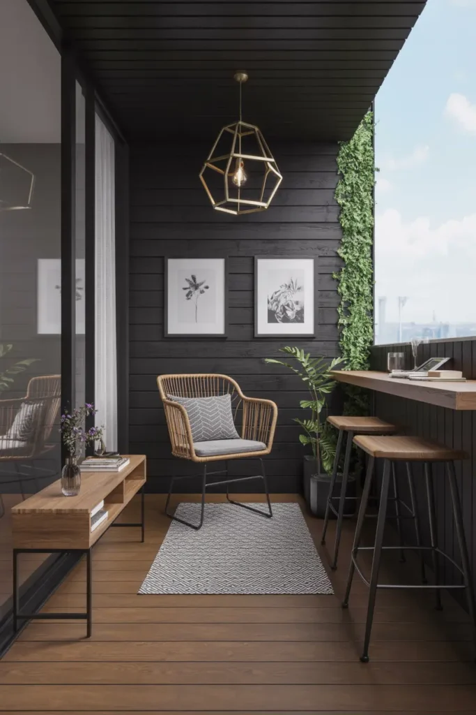 25 Dreamy Balcony Designs for Cozy Stylish Spaces 63 24. Crisp Autumn Balcony Sunrise