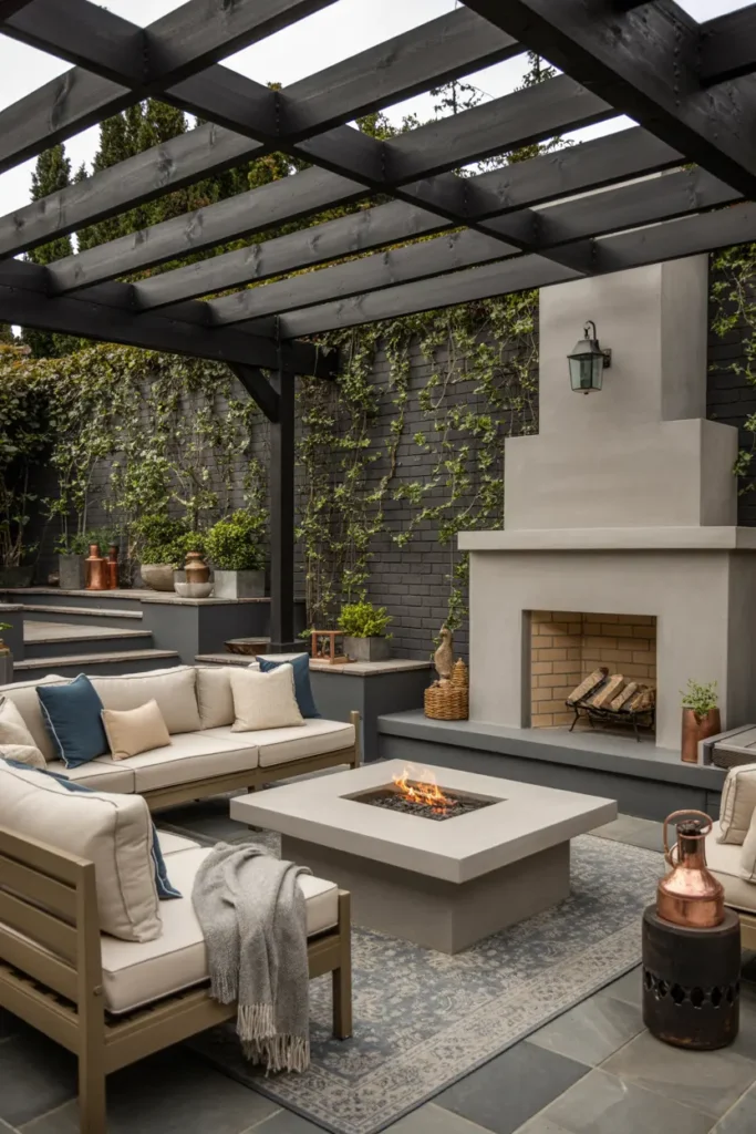 24. Pergola Fire Pit Haven