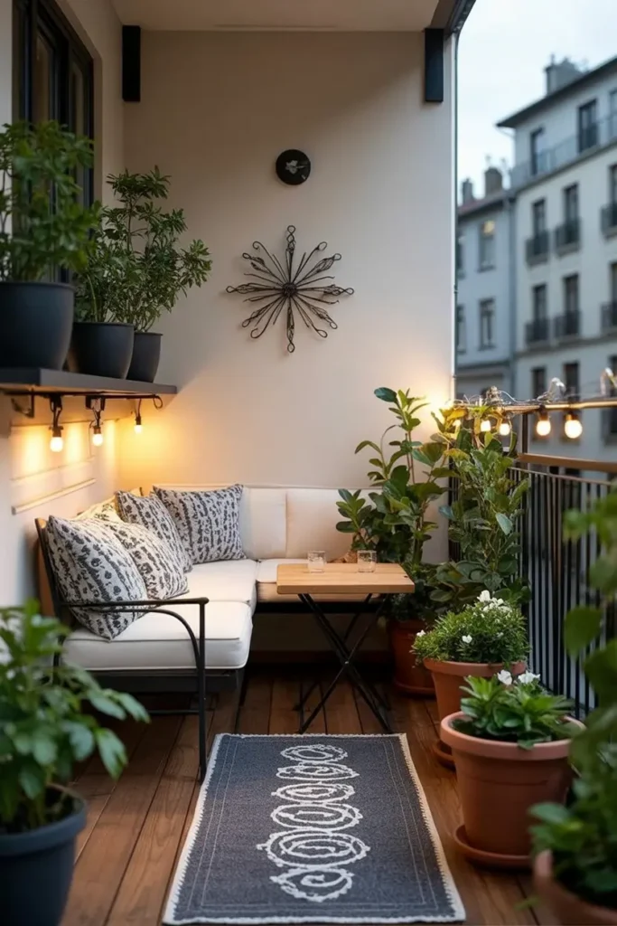 3. Urban Balcony Oasis