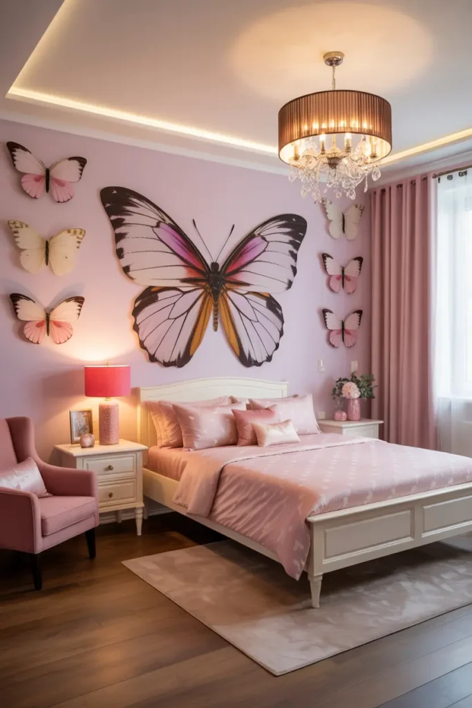 25 Magical Kids Bedroom Ideas for Fun and Cozy Spaces 7 4. Butterfly Dream Bedroom