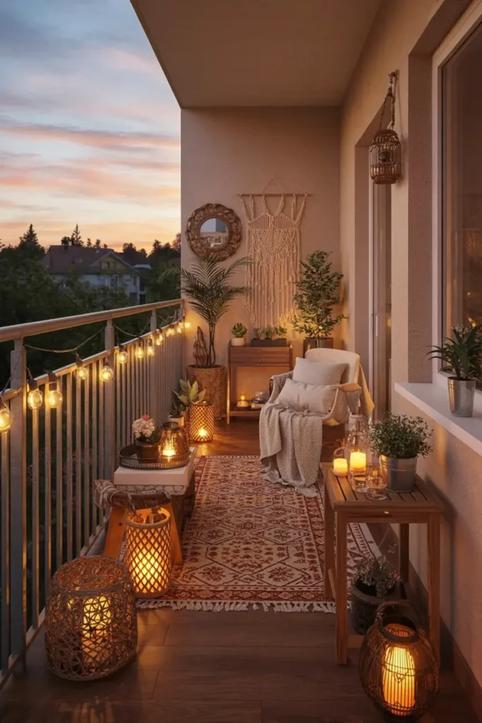 7. Boho Sunset Sanctuary