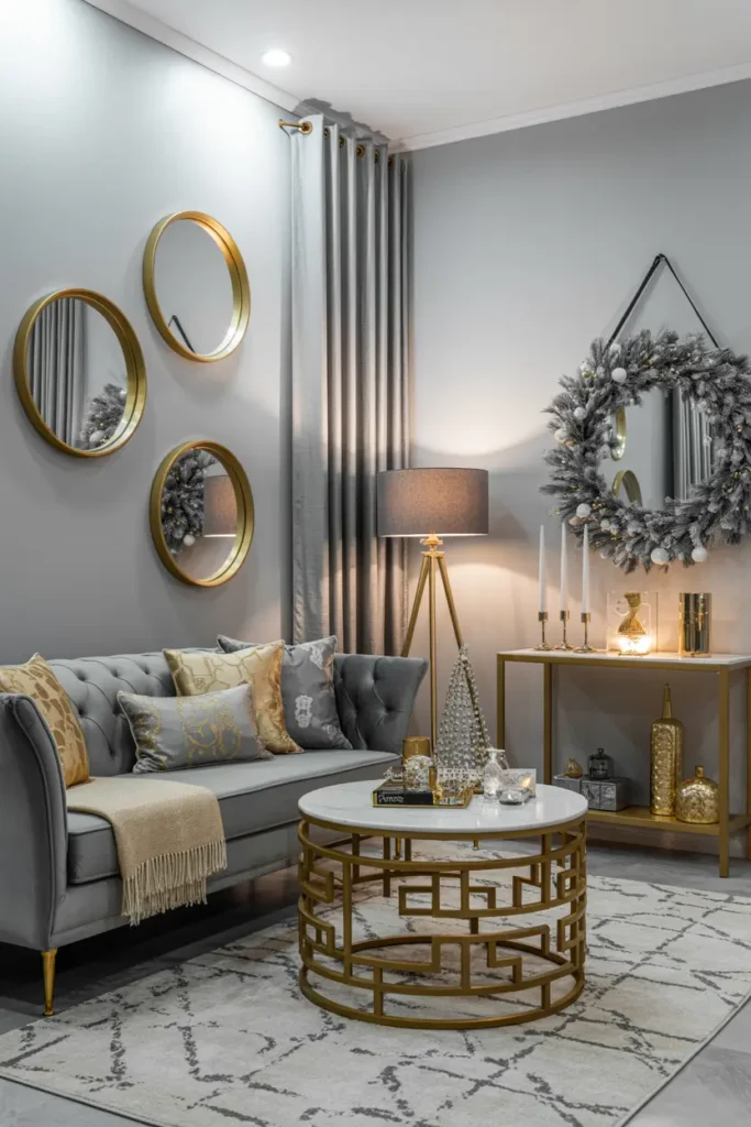 11. Glam Gold Holiday Lounge