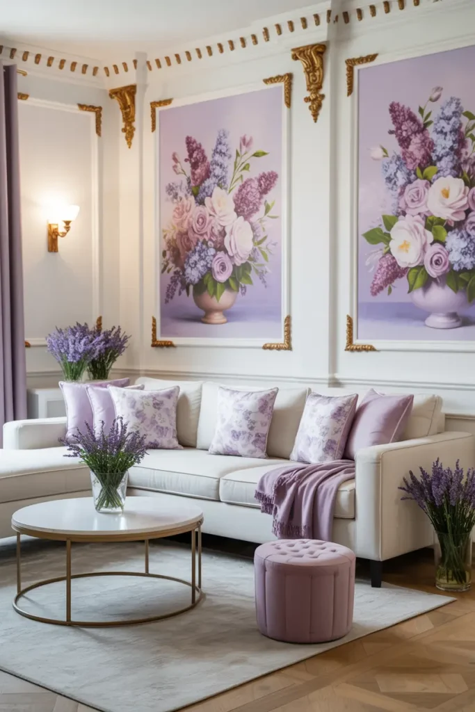 11. Lavender Floral Luxurious Lounge