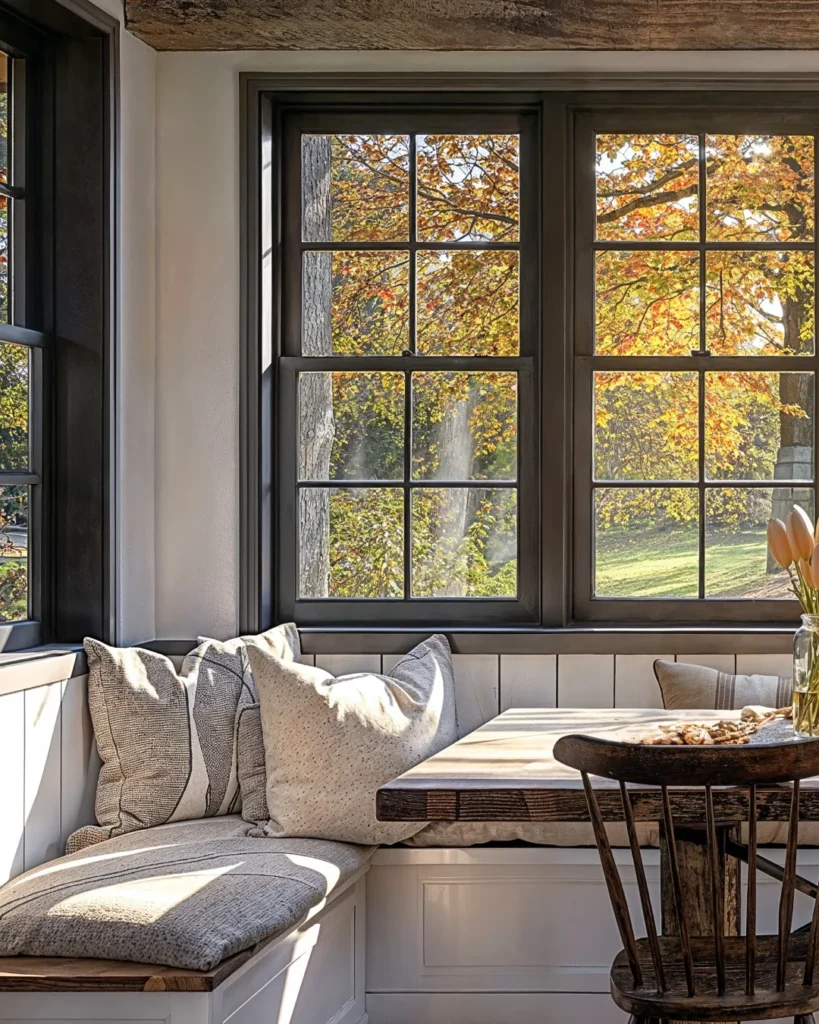 Cozy Breakfast Nook with Modern Sophistication