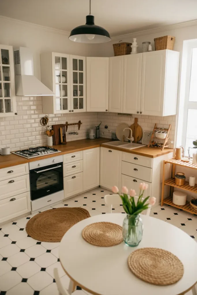 13. Clean White Cozy Corner