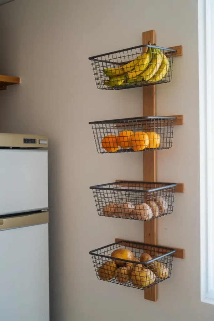 15. Hanging Fruit Vegetable Baskets