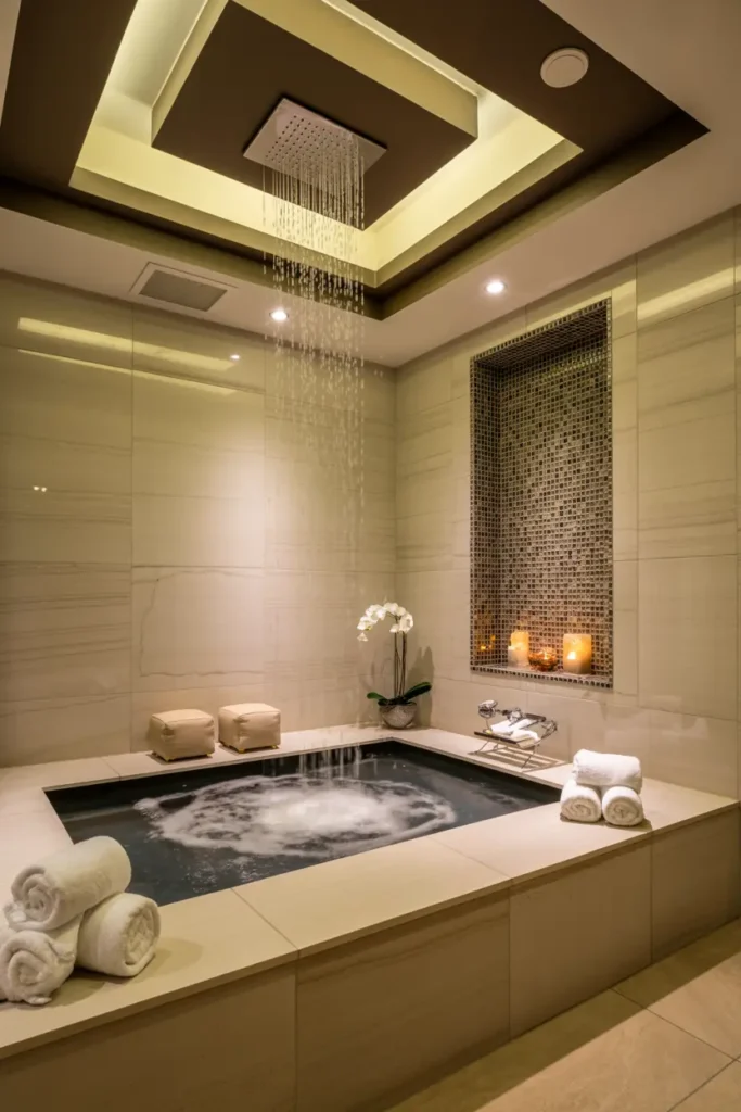 15. Luxury Rainwater Jet Jacuzzi Sanctuary