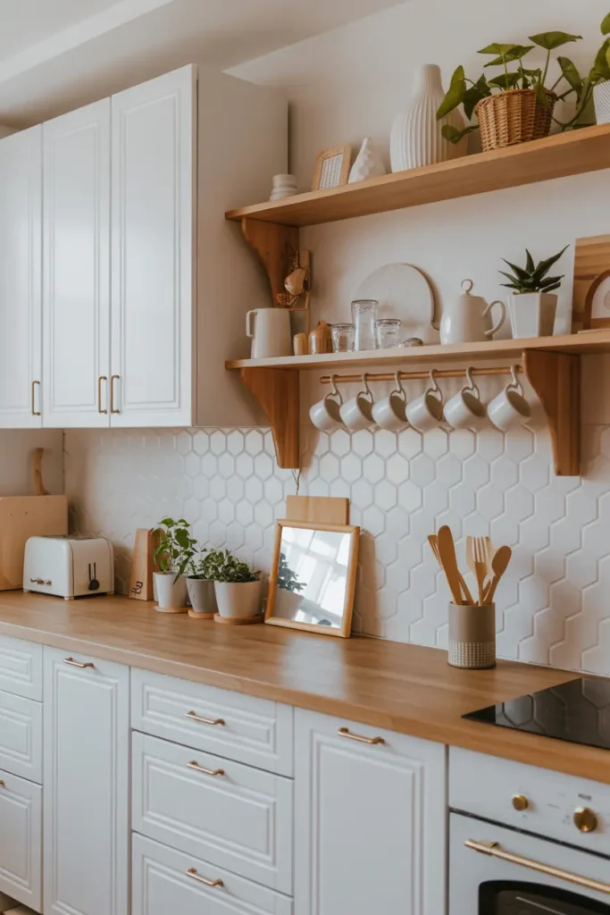 17. White Hexagon Backsplash Haven