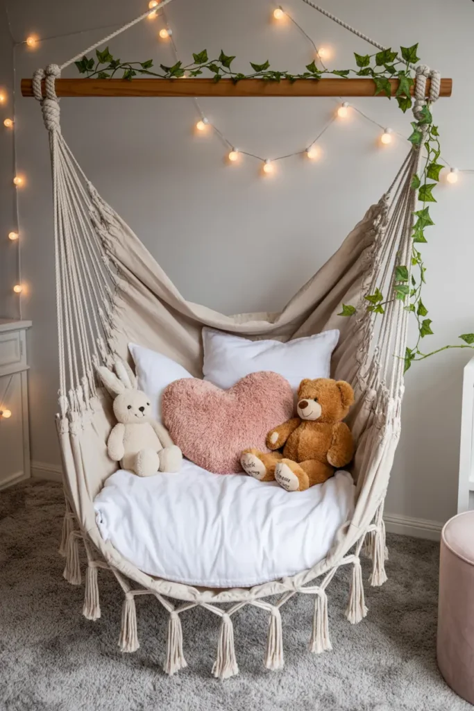 19. Cozy Hammock Chair Nook