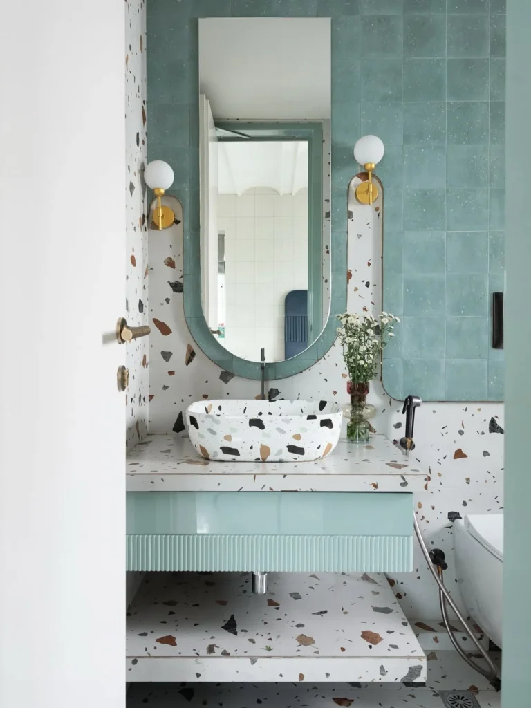 Sage Green Terrazzo sanitary