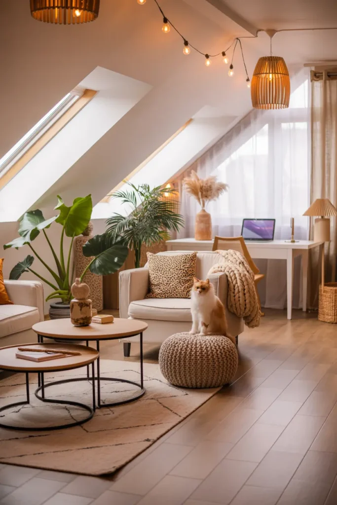 2. Cozy Attic Living Space