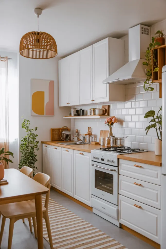 20. Scandi White Wood Minimal Kitchen