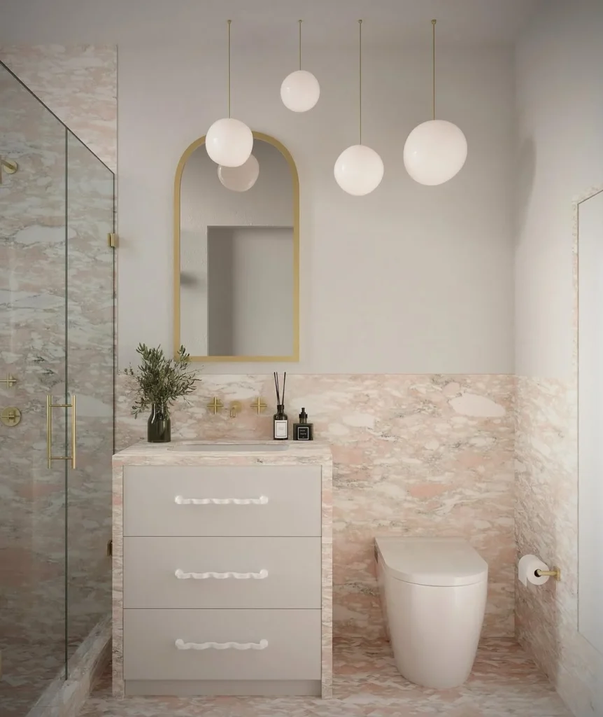 Blush Pink Marble Glam Oasis