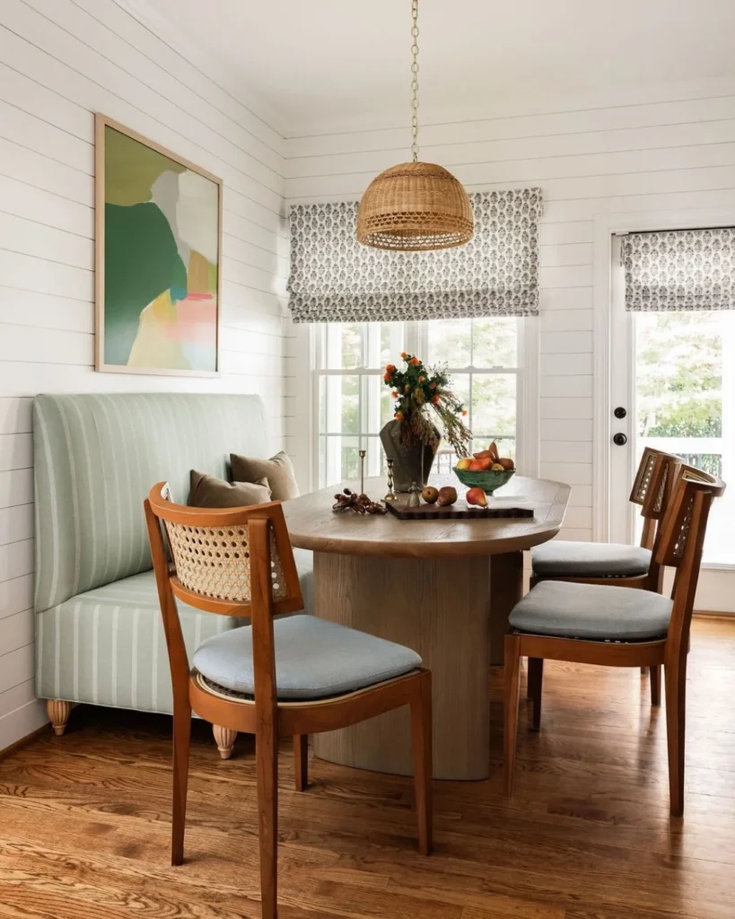 Bright & Inviting Breakfast Nook with Modern Flair