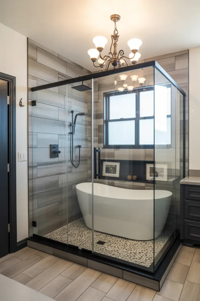 20 Stunning Bathroom Designs for Modern Home Style 5 3. gold accent luxury bath