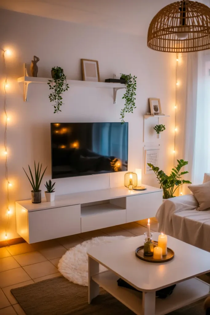4. Cozy TV Nook Glow