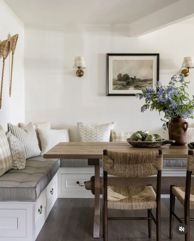 Bright Cozy Breakfast Nook with Modern Elegance