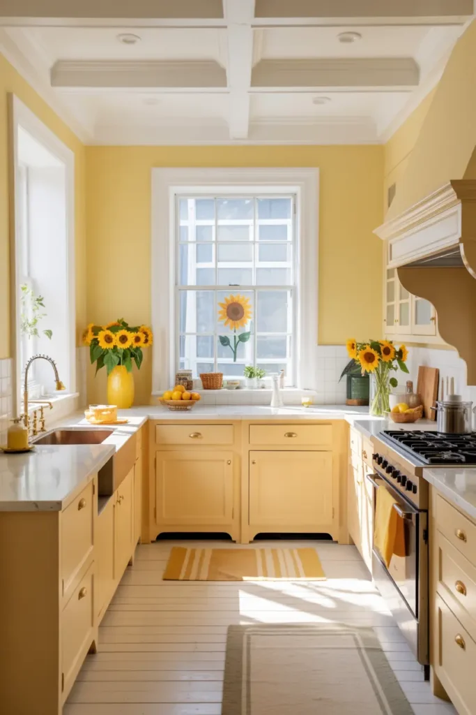 6. Sunny Yellow Sunflower Kitchen
