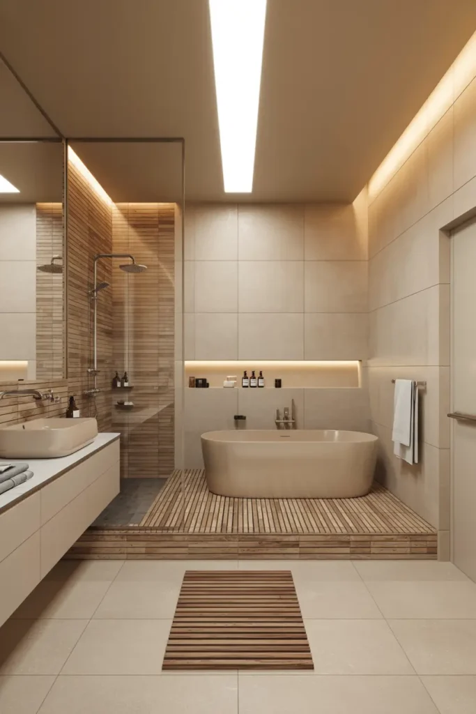 6. Warm Wood Zen Spa Sanctuary