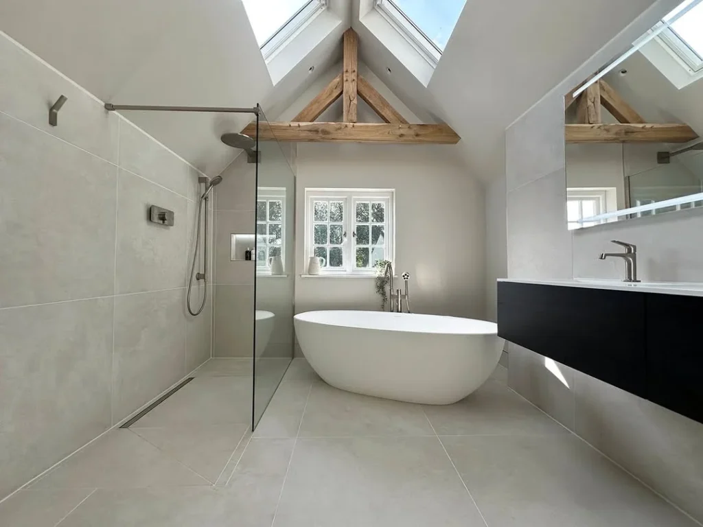 Neutral Nordic Freestanding Tub Haven