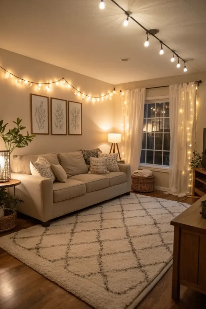 7. Cozy Neutral Sofa Glow